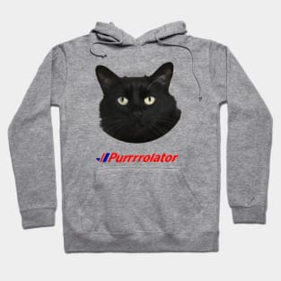 Purrolator Cat Logo Hoodie